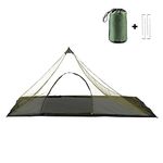 Lixada Camping Tent Mosquito Net with Carry Bag Water Resistant Mosquito Net Outdoor Tent Mesh Tent for Hiking Camping Fishing