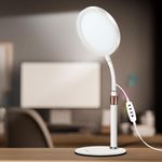 Relhafethy SAD Lamp, UV-Free 10,000 Lux Sad Light Therapy Lamp, 3 Colour Temperature & 9 Brightness & 3 Timer, Daylight Lamp for Home/Office Use
