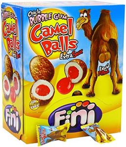 Fini Extra Sour Camel Balls Bubble Gum, 200 Count
