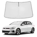 Proadsy Front Windshield Sun Shade Foldable Sunshade Protector Custom Fit 2015-2021 Volkswagen Golf GTI Accessories 2024 Upgrade