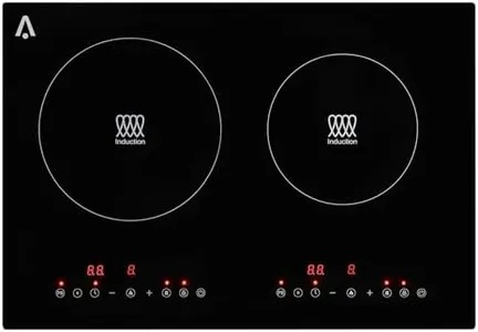 2 Burner Electric Cooktop - 20.5" 1800W Ceramic Glass Radiant Electric Stovetop Built-In Stove Top, Ceramic Glass Radiant Stovetop, Kid Safety Lock, Timer, 120V,Black