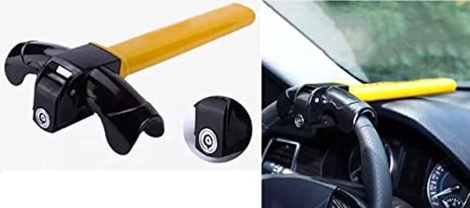 ATORAY Car Steering Wheel Lock with 2 Keys Anti Theft Locking T-Shaped Security Lock for for Honda City ZX