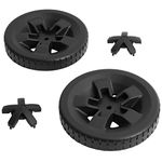 67058 8'' Plastic Wheels Replacement for Weber GS4 Grill Parts Spirit II 200 & 300 SER, Weber GS4 Spirit II S-310 Spirit 2 S-210 Parts, Weber Spirit II E-210 Spirit II E-310 Grill Caster,44000001,2PCS