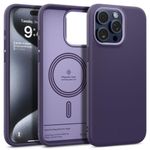 Caseology Nano Pop Mag for iPhone 15 Pro Case 5G [Dual Layer Silicone Case Compatible with Magsafe] Military Grade Drop Tested (2023) - Grape Purple