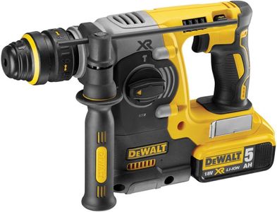 DEWALT 18V XR Brushless SDS-Plus Hammer – 2x5Ah Batteries, 24mm, 2kg