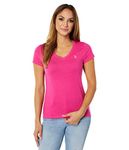 U.S. Polo Assn. Iconic V-Neck Tee Caribbean Pink XL