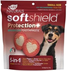 Ark Naturals Soft Shield Protection+ Brushless Toothpaste, Dog Dental Chews for Small Breeds, Stops Plaque and Tartar, Freshens Breath, 12oz, 1 Pack