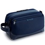 BAGSMART Toiletry Bag for Men, Travel Toiletry Organizer, Dopp Kit Water-Resistant Shaving Bag for Toiletries Accessories, Navy Blue