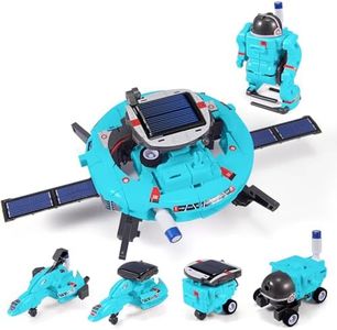 STEM Toys for Kids Ages 8-13, Christmas Birthday Gifts for 8 9 10 11 12 13 14 Year Old Teen Boys Girls, 6-in-1 Solar Robot Educational Science Building Experiment Kits