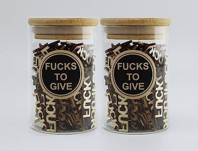 Langjitianya Jar of Fuck Gift Jar,Gag Gift Birthday Gift Christmas Gift Funny Gift,Gift for Friend，Anniversaries Gift Valentines Day Gifts Fuck to Give(Fuck Jars) (2pc(12oz))