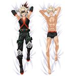 Sonsoke Anime Figure Bakugou Katsuki Body Pillow Case Cover Hugging Pillow Pillowcase Stuffed Double-Sided Printed 59 x 20 Inch (Katsuki 2)