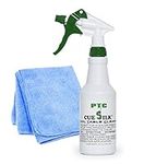 Cue Silk PTC Pool Table Cleaner 470ml Bottle Bundle with Microfiber Cloth