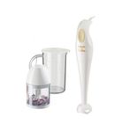 Philips HR1351/C 250-Watt Hand Blender with Chopping Attachment (White)