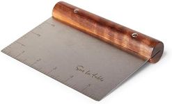 Sur La Table Walnut Bench Scraper, Stainless Steel