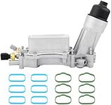 Aluminum Engine Oil Cooler And Oil Filter Housing Adapter,Compatible With 2011-2021 Chrysler 200 300, Dodge Charger, Grand Cherokee, Wrangler 3.6L V6 Engine,Replaces# 926-876, 5184304AE, 68105583AF