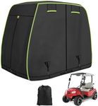 Golf Cart Covers 4 Passenger Fits for EZGO, Club Car, Yamaha Golf Cart, 420D Oxford Waterproof Golf Cart Covers with Reflective Strips, For Outdoor Windproof, Dustproof Golf Cart Cover 2/4 Passenger