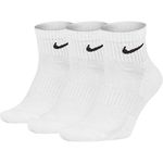 Nike Cushion Quarter Socks, Pack of 3 - White - Large