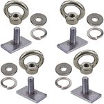 4 Pack Heavy Duty Eye Bolt, Stainless Steel - M8 Eye Nuts, Track Mount Tie Down Eyelet to Hold Your Bungee Cord or Ropes Anchoring, Anchoring kit