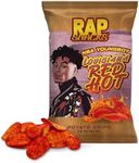 Rap Snacks YoungBoy Never Broke Again Louisiana Red Hot Potato Chips 2.5 Oz Bags - Pack of 6