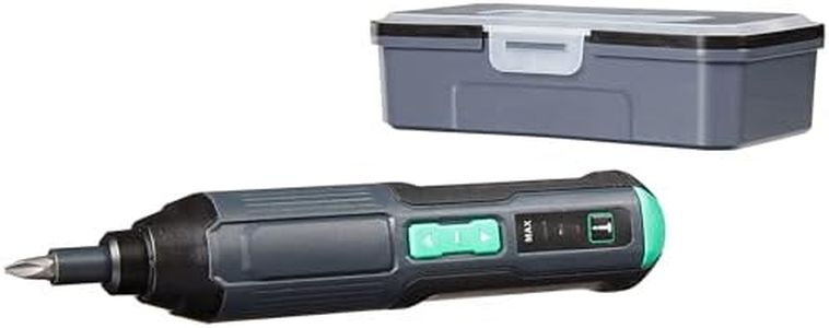 Amazon Basics by SKIL avvitatore elettrico da 3,6V (4V max), include set da 34 punte e cavo USB, nero (In precedenza marchio Denali)