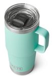 YETI Rambler Travel Mug, Stainless Steel Vacuum Insulated Mug with Stronghold Lid, Seafoam, 20 oz (591 ml)