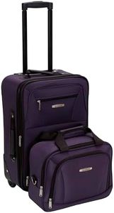 Rockland Luggage 2-Piece Set, Purple, One Size