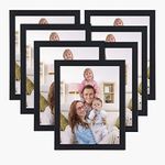 ArtzFolio Wall Photo Frame D227 | Wall Photo Frame Collage for Living Room | Picture Frames Home & Wall Decoration | Black | Set of 7 Units | 5x7inch