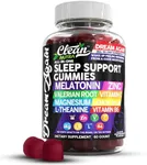 Sleep Aid Melatonin Gummies | Valerian Root L-Theanine Vitamin B6 C Lemon Balm Magnesium Hibiscus Beta Carotene Saffron & Chamomile Rest Support Supplement Raspberry Flavor Dream Again by Clean Nutra