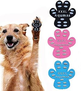 Aqumax Dog Paw Protector Non-Slip Gripper Traction Pads,Walk Assistant for Senior Dogs,Foot Stickers in Summer Hot Pavement,Dog Shoes Booties Socks Replacement,12 Sets (48 pcs) XXXL Multicolor