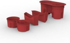 Interior Silicone Liner Insert Custom Fit for 2007-2017 Jeep Wrangler JK 4 Doors, Covers Door Handles and car Cup Holders, Easy to Install and Clean, Interior Accessories (Red, 4-Piece Set)