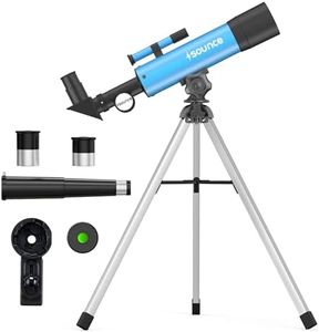 Sounce 50/360 HD Zoom Refractor Telescope 90X High Magnification, 360° Adjustable Tripod Stand, Clear Long Distance Viewing for Moon, Stars, Wildlife & Outdoor Exploration