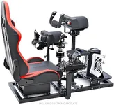 Marada Modular Flight Simulator and Racing Simulator Cockpit, Used for Combat or Racing Simulation, Compatible with Logitech/Thrustmaster Hotas Warthog/Honeycomb Alpha Bravo