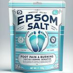Fast-Acting Epsom Salt for Pain Relief and Relaxation(500g), Guaranteed Relief for Foot Pain, Swelling & Soreness Luxury Bath Salt for Women and Men, 100% Pure Magnesium Sulphate
