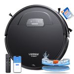 Laresar Clean Robot Vacuum Cleaner with Mop, 4500Pa Strong Suction, Robotic Vacuum, 180mins Runtime, Alexa/APP, Robot Vacuum with Auto Carpet Boost, Ideal for Pet Hair, Hard Floors, Carpet (Evol 3)