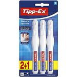 Bic Tipp-Ex 'Shake'n Squeeze', Correction Pens, Opaque Correction Fluid, 8 ml, Pack of 3, White