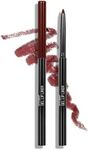 wet n wild Perfect Pout Matte Retractable Gel Lip Liner Pencil, Rich Creamy Long Lasting Color, Well-Defined and Flawless Application, Vegan & Cruelty-Free - Red Gone Burgundy