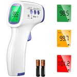 DR VAKU Infrared Digital Thermometer For Fever, Non-Contact Laser Infrared Thermometer Temperature Gun [Battery Included] - Grey, Plastic