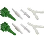 8pk Oxygen Tubing Connector Kit (2ea Straight, Swivel, Y, Christmas Tree)