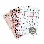 Grupo Erik Disney 100 Mickey Pack Of 3 A6 Notebooks | A6 Notebook | Notebooks A6 | Notepads A6 | A6 Notepad | Cute Stationery | Mickey Mouse Gifts | Disney Gifts