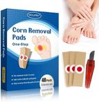 MQUPIN 48 Pcs Corn Removal Pads for Feet and Toe, Corn Feet Remover for Feet Extra Strength, Callous Remover, Wart Remover Bandaid