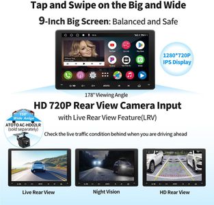 ATOTO 9-Inch Car Stereo – Touchscreen Bluetooth Multimedia Receiver