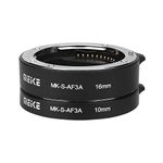 Auto Extension Tube Set, 10mm 16mm Automatic Focus Macro Extension Tube Set for Sony E Mount Camera