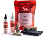 RED MOOSE Shoe Cleaner Kit - 6pc Sneaker Cleaning Set - Brushes, Deodorizer, Stain Remover