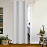 MYSKY HOME Room Darkening Curtain for Beding Room Grommet Top Blackout Thermal Insulated Drape for Living Room 42 x 84 Inch, 1 Piece, Pure White