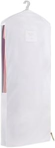 Hayden Hill Luxury Organic Cotton Garment Storage Bag - Long 58 Inch Dress Bag - Breathable & Moth-Proof For Full Length Dresses & Coats - Clothes Bags for Hanging Organization - Carbon Neutral