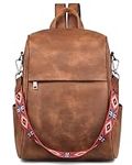 FADEON Anti Theft Leather Backpack 