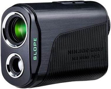 NINJOR GOLF(Ninja Golf) NJ Mini Series Golf Range Finder with Slope Switch and Pin Lock Laser RangeFinder Max1000YD (OLED, Black)