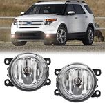 Fog Light Replacement Compatible with 2005-2016 Ford 2005-2015 Lincoln 2010-2015 Honda 2010-2016 Acura 2005-2015 Nissan 2010-2016 Subaru with Bulbs