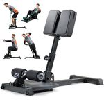 leikefitness Deluxe Multi-Function Deep Sissy Squat Bench Home Gym Workout Station Leg Exercise Machine 8300(BLACK)