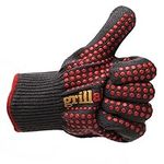 Grillaholics Barbecue Gloves, Top Cooking Gloves in Barbeque Grilling Accessories, 660°F Heat Resistant with ThermoMatrix™ Silicone, Protect Your Hands with BBQ Oven Mitts